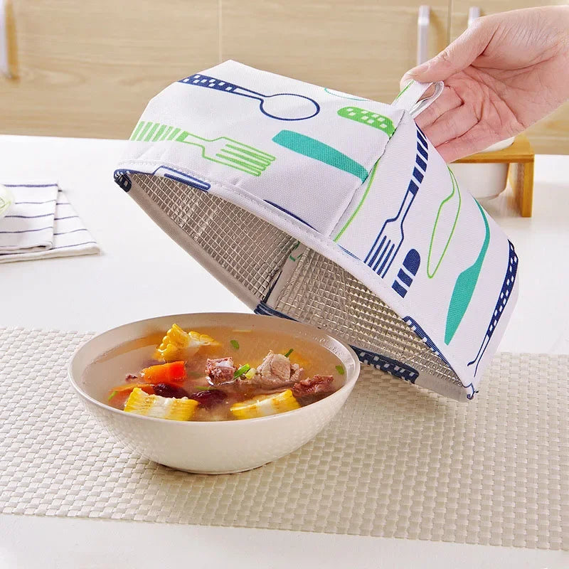 Foldable Aluminum Foil Food Cover – Insulated Dining Table Lid Food Cover Axl