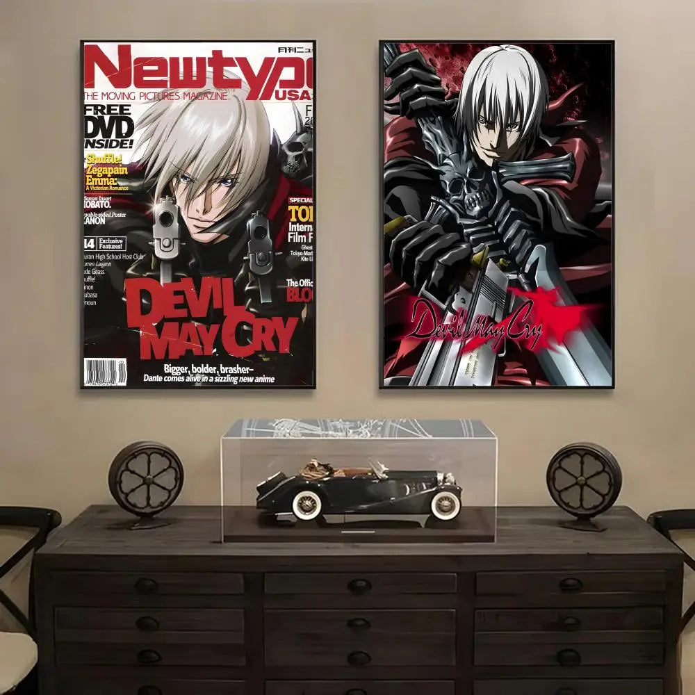 Devil May Cry Wall Poster Sticker – HD Gaming Room Decal Wall Art Decal Axl