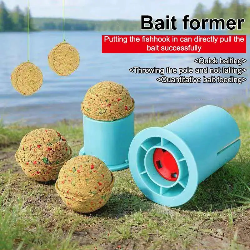 Carp Boilies Bait Ball Maker Mold – 40mm Quick Release Tool Fishing Bait Mold Axl