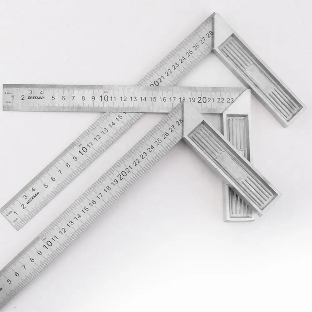 Stainless Steel 90° Angle Square Ruler – Woodworking Gauge 30/50CM Woodworking Square Ruler Axl