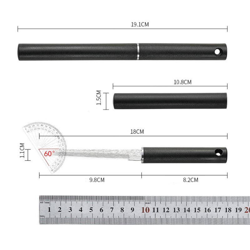 PLYS Fixed Blade Knife – Stainless Steel Camping & Kitchen Fixed Blade Knife Axl