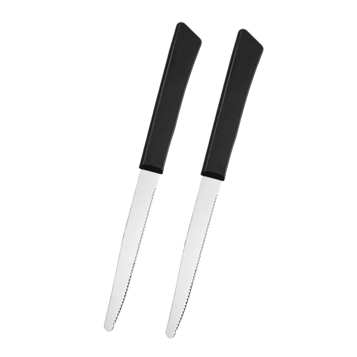 Black Steak Knife Set – Dishwasher-Safe Stainless Steel Cutlery Steak Knife Set Axl 2 Pc