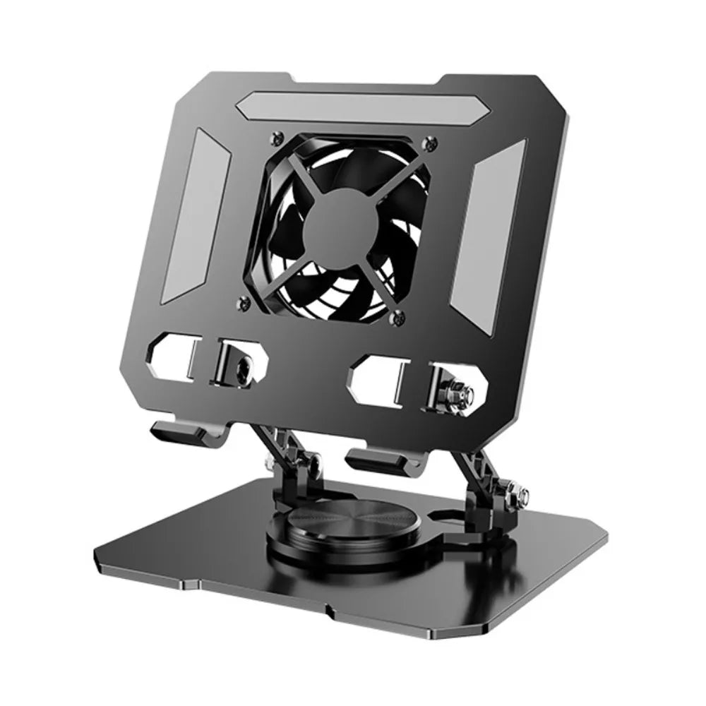 360° Rotatable Tablet Cooling Stand with Built-In Fan Tablet Cooling Stand Axl Black
