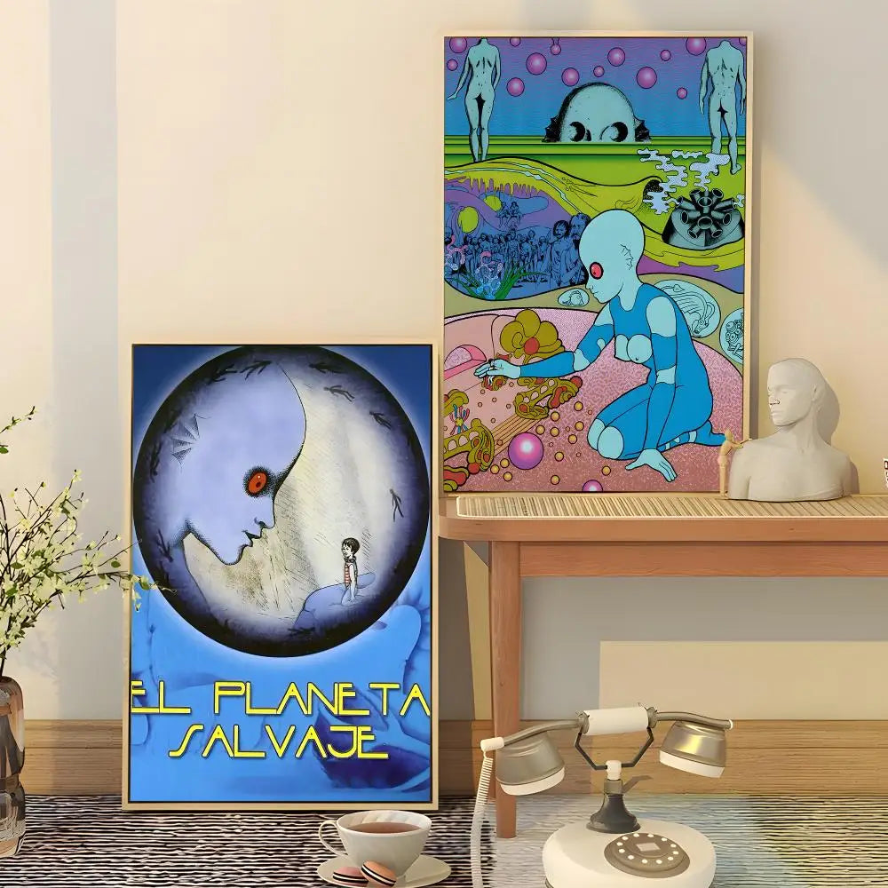 Fantastic Planet Poster HD Waterproof Wall Sticker | Home Décor Wall Sticker Decal Axl