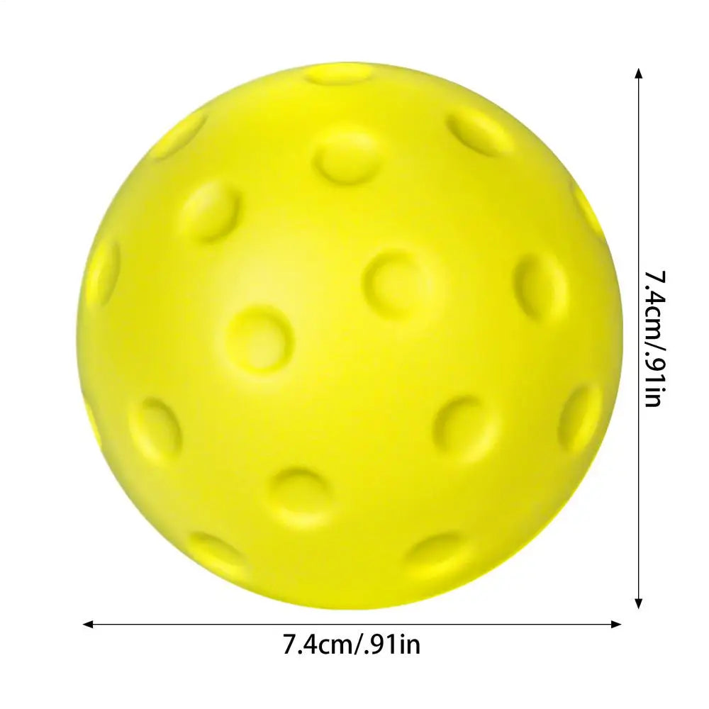 Silent PU Foam Pickleball Training Ball – Low-Noise Indoor Pickleball Training Ball Axl Yellow