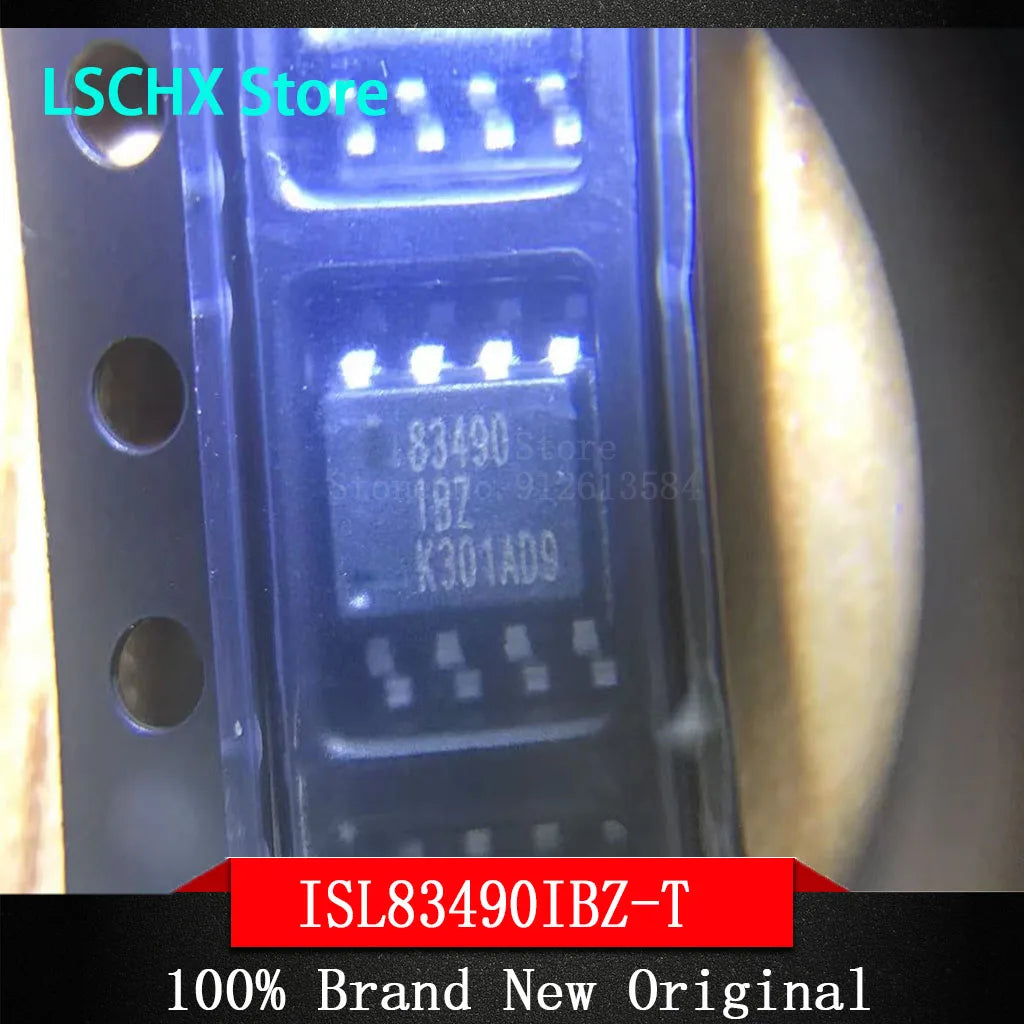5-Pack ISL83490IBZ-T SOIC-8 3.3V 10Mbps RS-485 Transceiver IC RS-485 Transceiver IC Axl