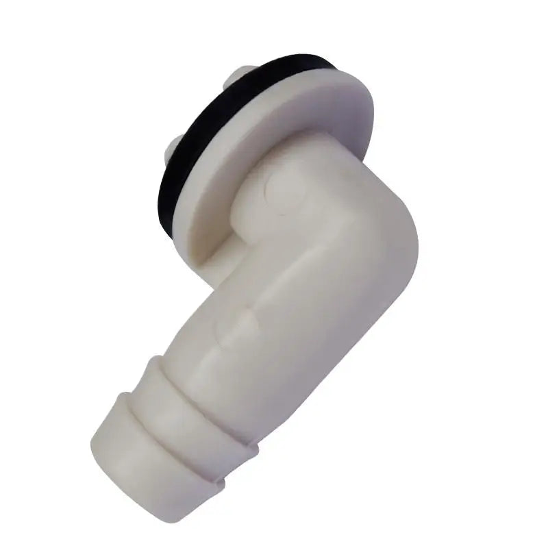 AC Drain Connector 15mm Plastic Elbow with Rubber Seal Ring AC Drain Fitting Axl