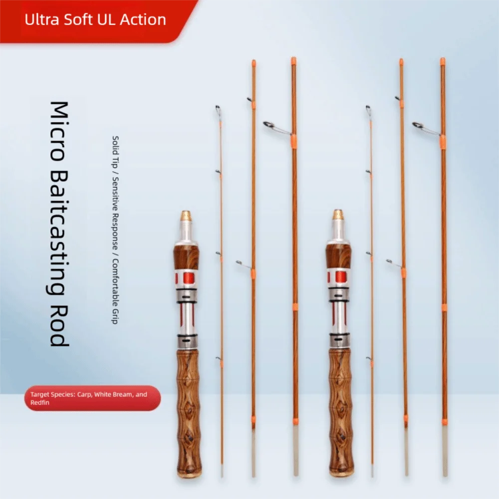 1.4m Carbon Fiber Spinning Travel Rod – 4-Section UL Fishing Pole Spinning Fishing Rod Axl