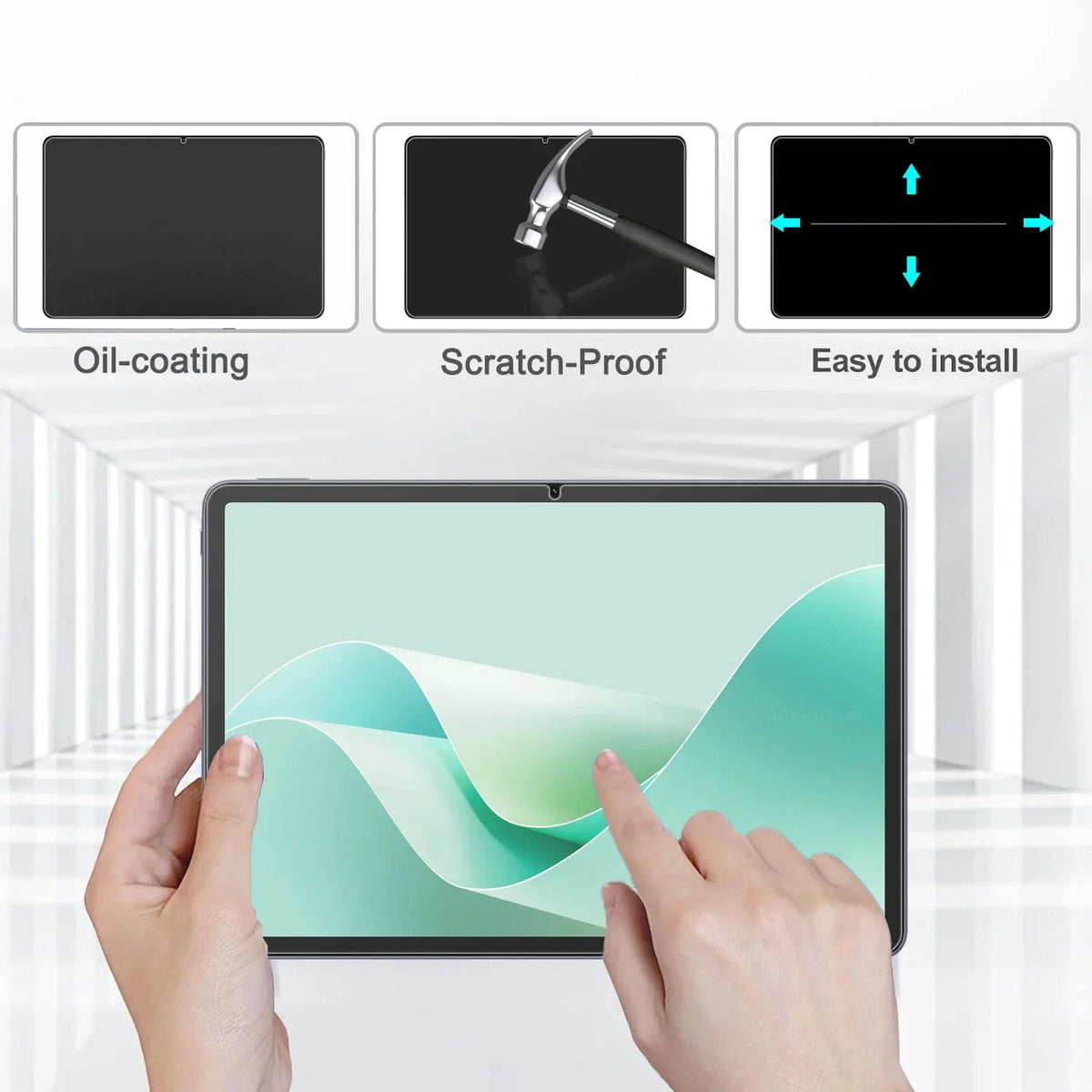 2-Pack Tempered Glass Screen Protector for Honor X9 / X9 Pro 11.5" Tablet Screen Protector Axl