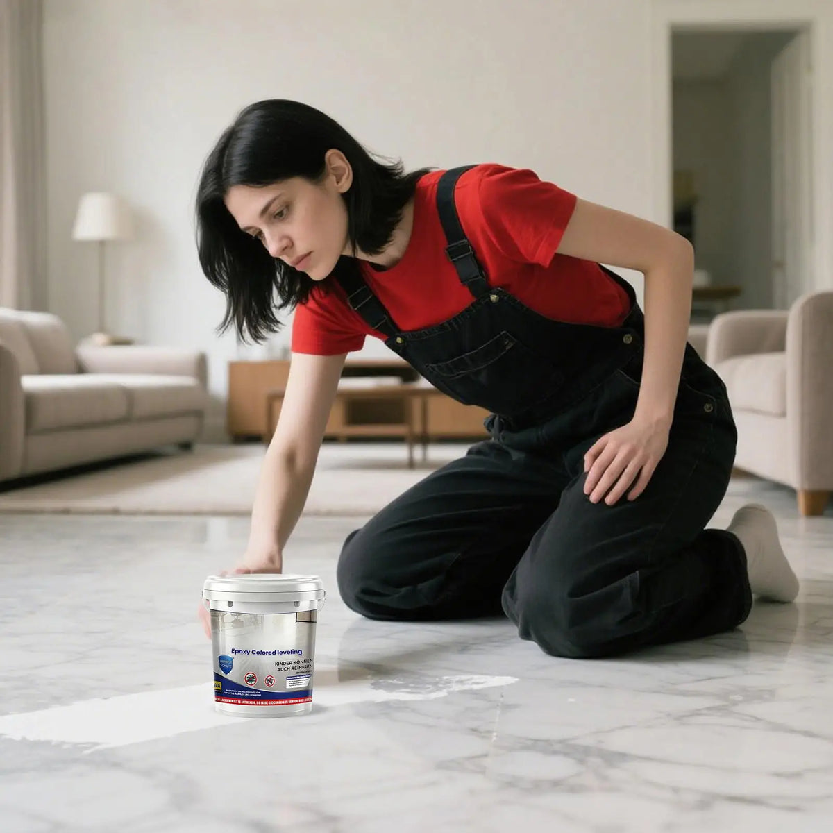 Epoxy Floor Paint – Non-Slip High-Gloss Colored Sand Coating Epoxy Floor Paint Axl