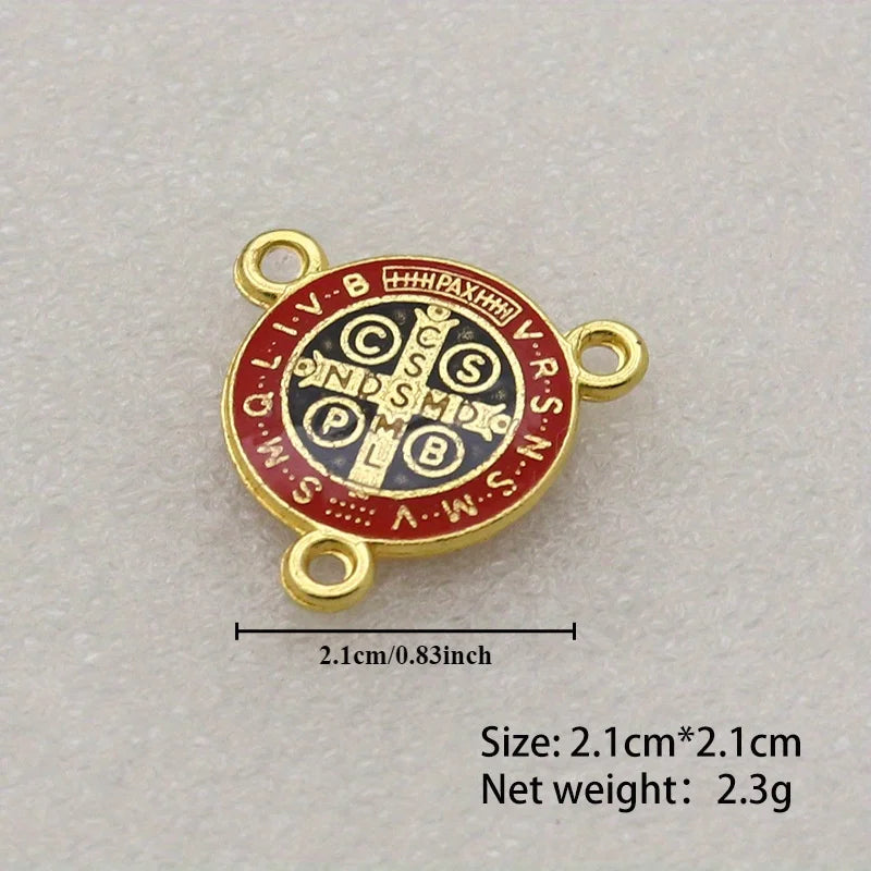 20-Pc St. Benedict Cross Pendants – DIY Jewelry Connectors Cross Pendant Connectors Axl
