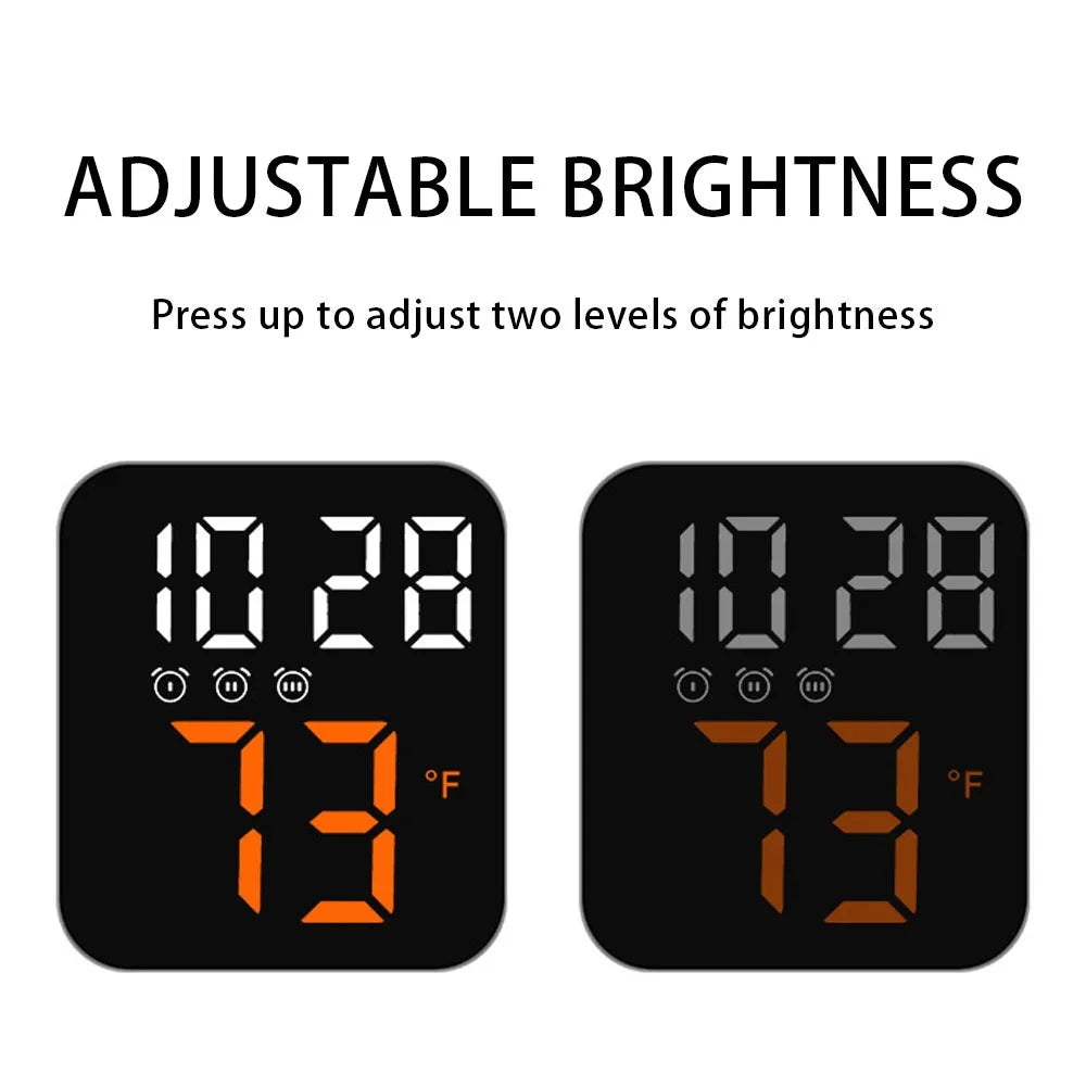 LED Digital Alarm Clock with Temperature Display & Backlight Digital Alarm Clock Axl