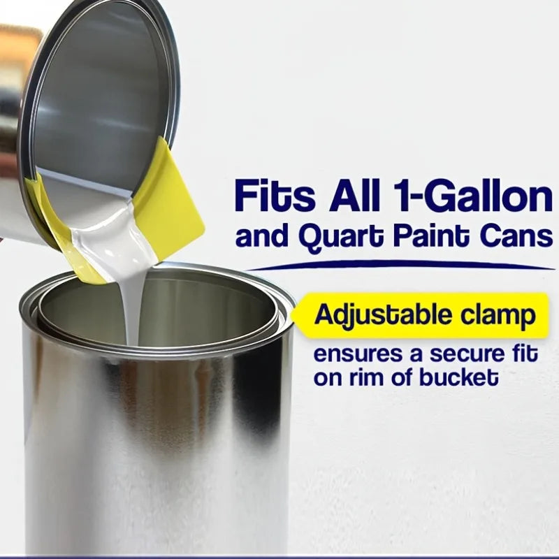 Paint Can Spout – Pouring Spout, Brush Holder & Wiper Paint Can Accessory Axl