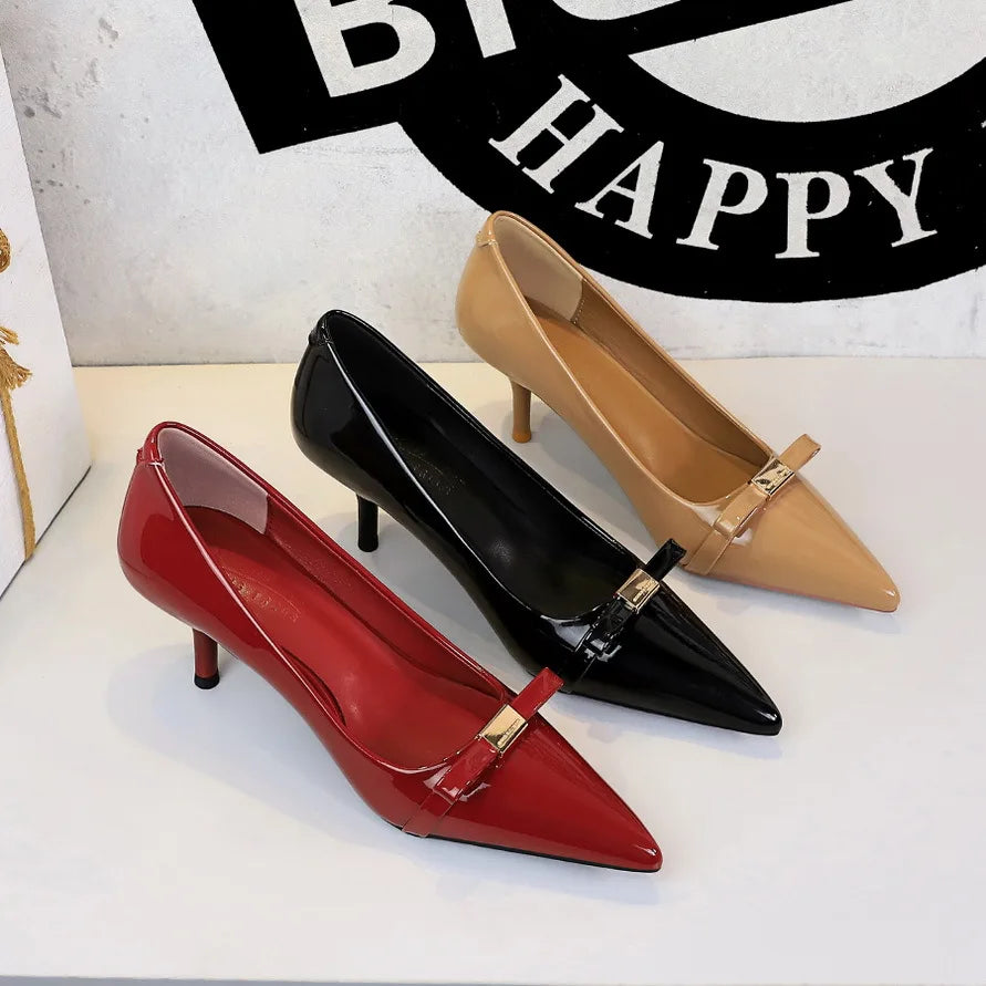 HAJINK Vintage Stiletto Heels – Pointed Toe Women's Pumps Stiletto Dress Heels Axl