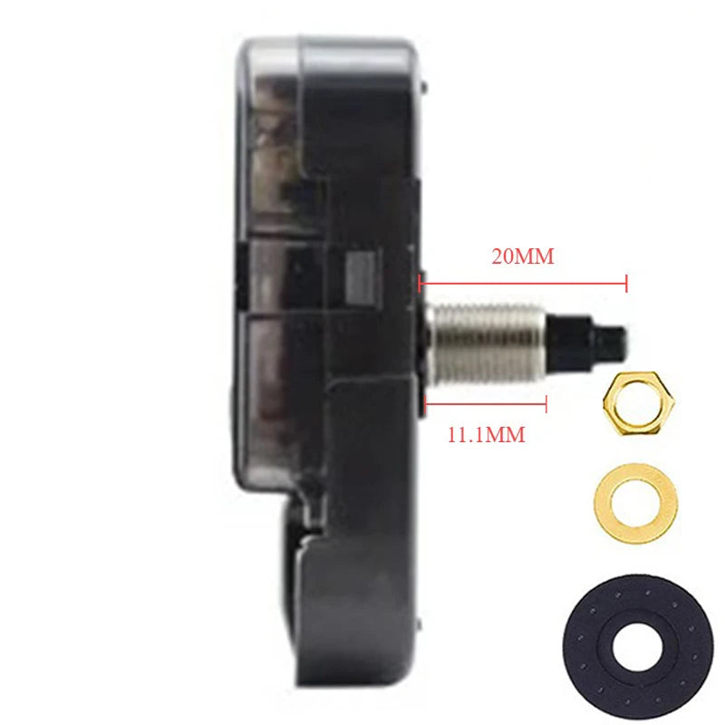 YOUNGTOWN Silent Sweeping Quartz Wall Clock Movement 12888 Clock Movement Axl Shaft Length 20MM