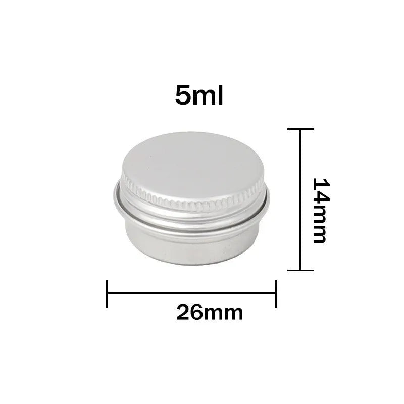 Empty Aluminum Tins 5ml–100ml | Screw Top Round Storage Cans Aluminum Storage Tins Axl 5ml