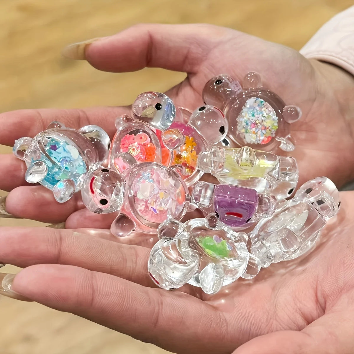 Glow in the Dark Mini Turtle Figurines – 10/30pc Resin Set Miniature Figurine Set Axl