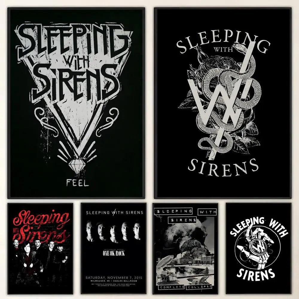 Sleeping with Sirens Band Poster – HD Wall Art Decor Music Band Poster Axl