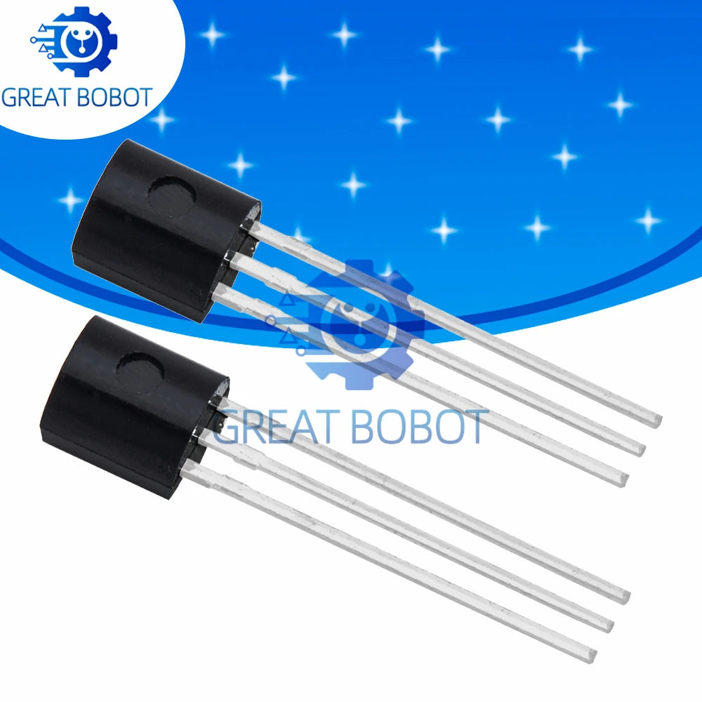 50pcs TO-92 Transistor Kit – 2N5401 & 2N5551 NPN PNP DIP Transistor Component Kit Axl 5V