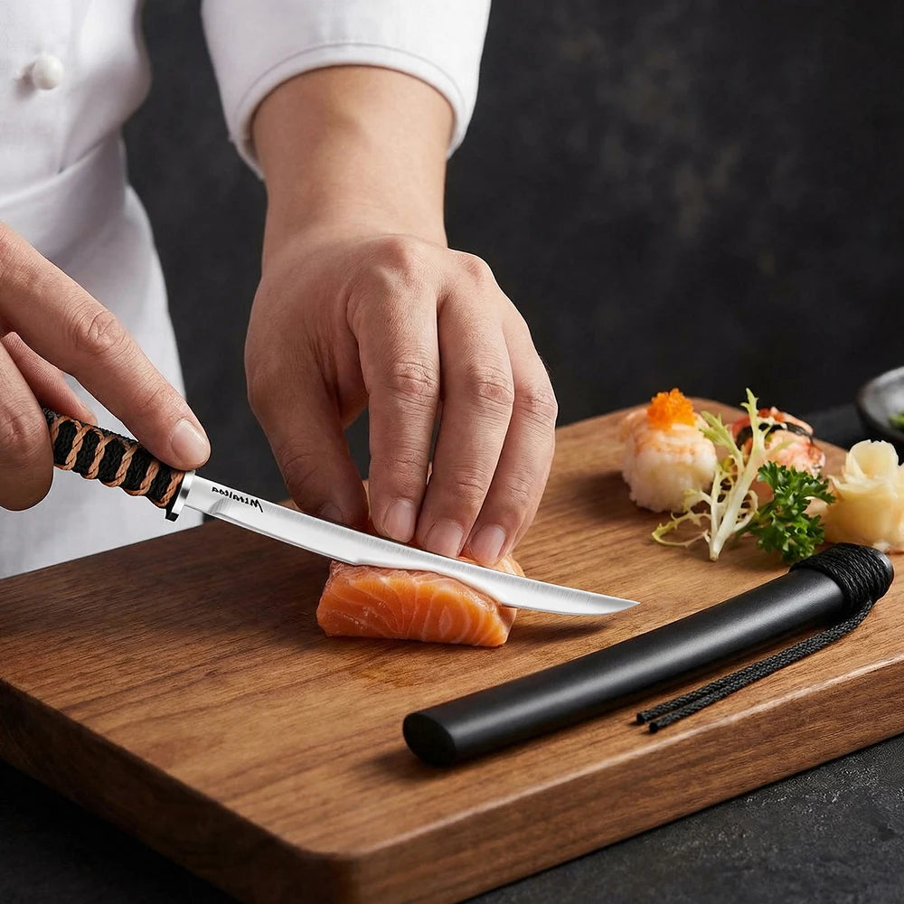 Autumn Leaves Paring Knife Set – 7CR Steel Kitchen Knives Paring Knife Set Axl