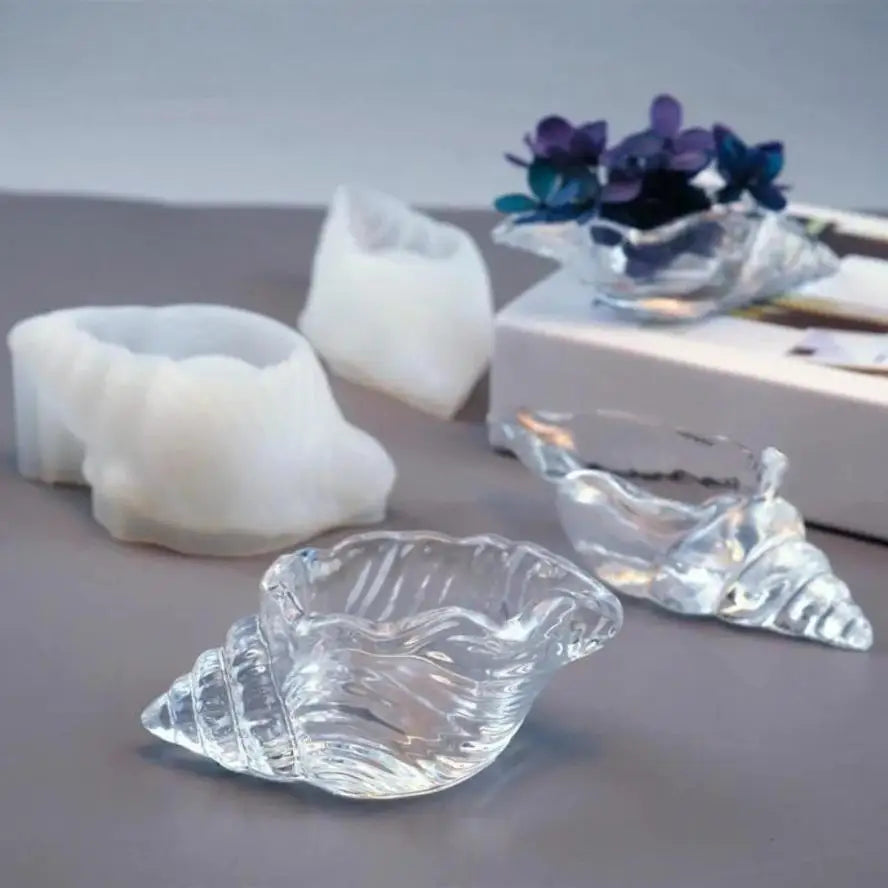 Seashell Silicone Mold – Epoxy Resin Jewelry Tray & Craft Mould Resin Craft Mold Axl