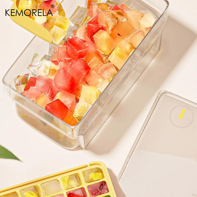 68-Grid Ice Cube Tray with Lid & Storage Box | Easy Release Ice Cube Tray Axl