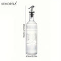 Vintage Glass Oil Dispenser Bottle – Leak-Proof Olive Oil Vinegar Oil Dispenser Bottle Axl A