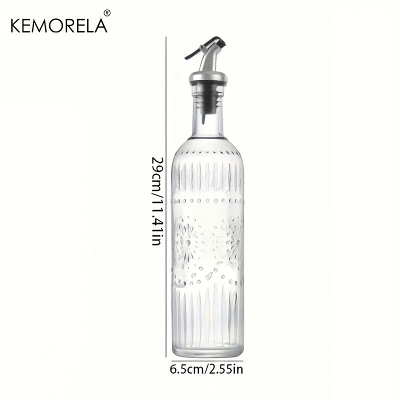Vintage Glass Oil Dispenser Bottle – Leak-Proof Olive Oil Vinegar Oil Dispenser Bottle Axl A