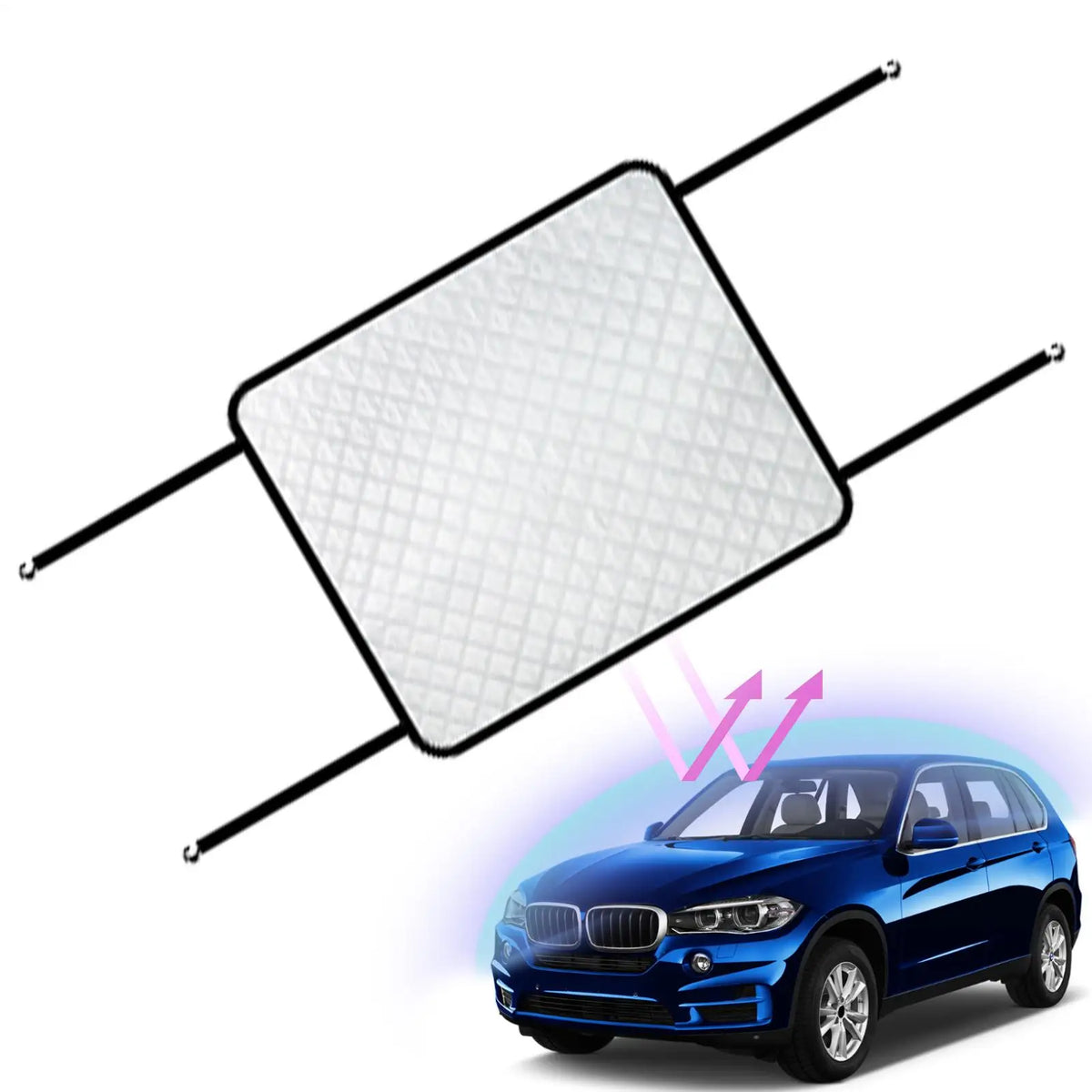 Sunroof Cover UV Shade – Elastic Band Car Sun & Rain Guard Car Sunroof Shade Axl