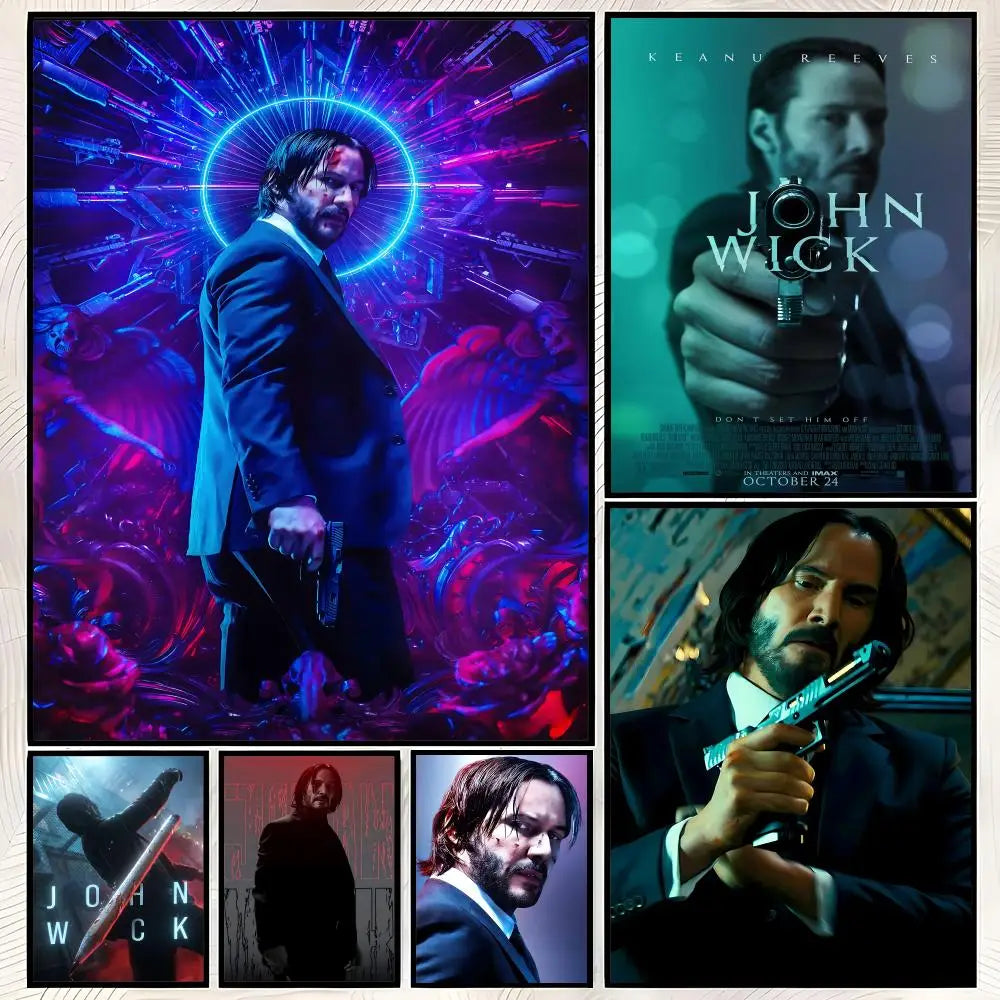 Keanu Reeves Self-Stick HD Wall Art Poster – Waterproof Decor Wall Art Poster Axl