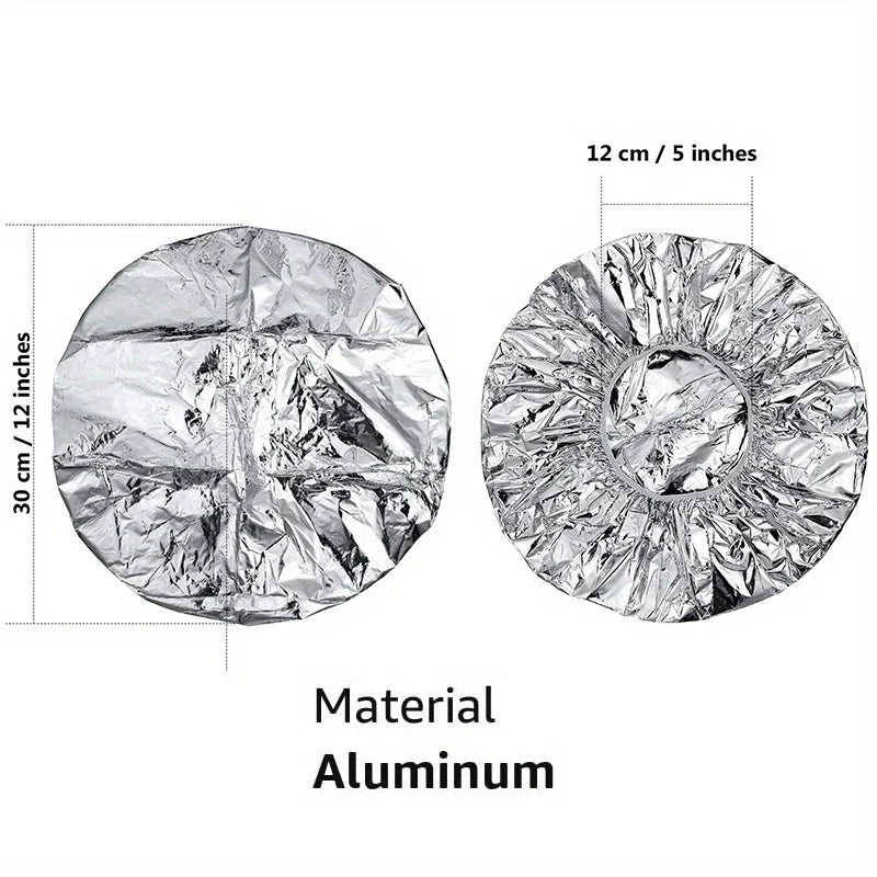 4-Pack Reusable Aluminum Foil Hair Conditioning Caps – All Types Hair Conditioning Cap Axl