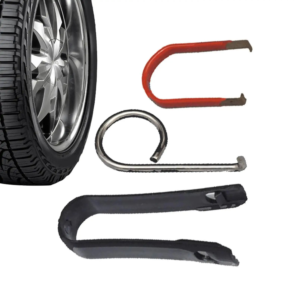 Car Wheel Nut Cover Removal Tool – 3-Piece Hub Puller Set Wheel Cover Remover Axl