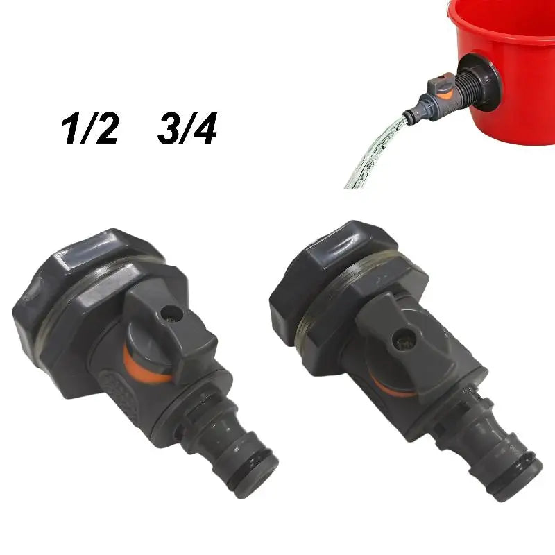 PVC IBC Water Tank Adapter with Valve – Rainwater Connector Water Tank Adapter Axl