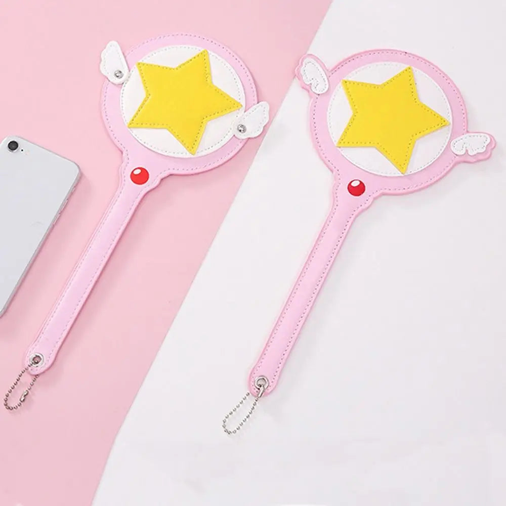Anime Magic Wand Card Holder Bag – Cute Wings PU Zipper Pouch Card Holder Bag Axl