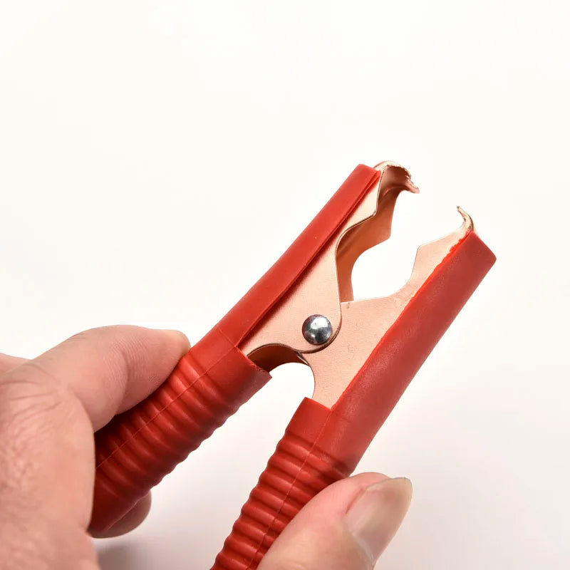 Metal Alligator Clip Clamps 100A 90mm – Red & Black 2-Pack Alligator Test Clamps Axl