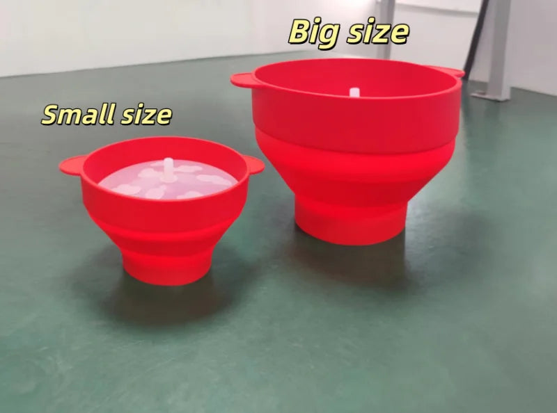 Silicone Microwave Popcorn Maker – BPA-Free Collapsible Bowl Popcorn Maker Bowl Axl