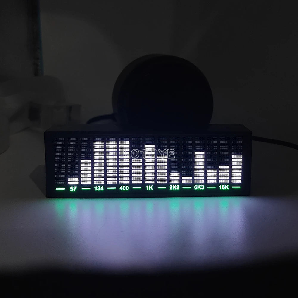 LED Music Spectrum VU Meter – Voice Control Rhythm Light Display LED Audio Display Axl