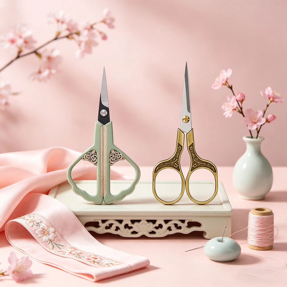 Embroidery Scissors Precision Sharp Stainless Steel – 1 or 2 PCS Embroidery Scissors Axl