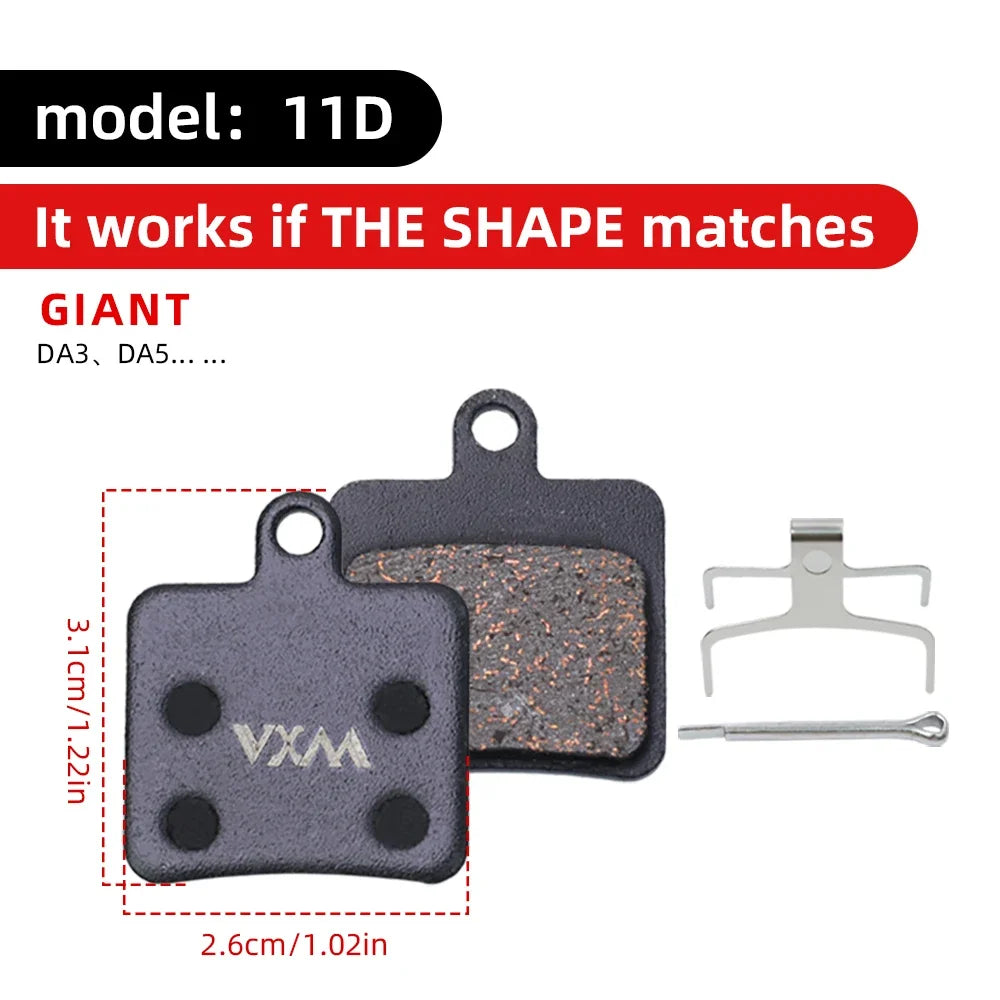 VXM MTB Hydraulic Disc Brake Pads – Semi-Metal, Quiet & Durable Disc Brake Pads Axl 11D