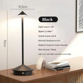 Rechargeable LED Cordless Table Lamp | Touch Sensor 3-Level Dim LED Table Lamp Axl Black