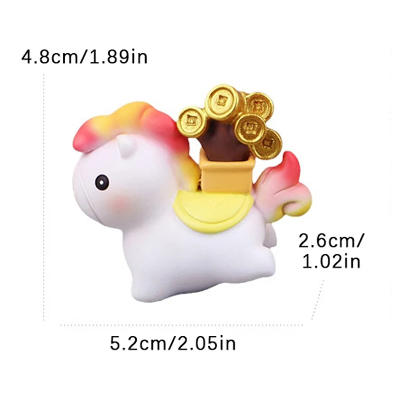 2026 Year of the Horse Resin Figurine | Lucky Desktop Ornament Resin Figurine Axl