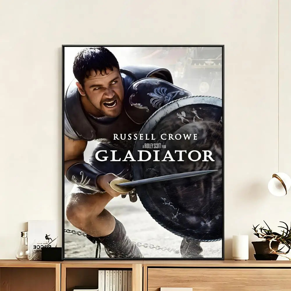 Gladiator Movie HD Wall Poster – Waterproof Sticky Home Decor Movie Wall Poster Axl