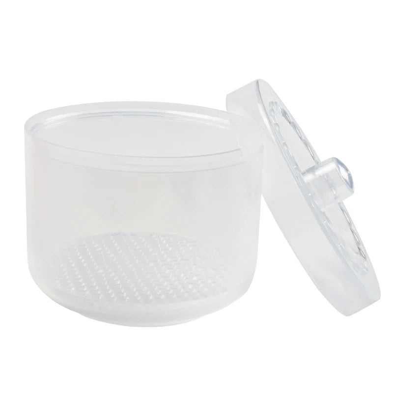 Nail Drill Bit Cleaning & Storage Box – Round Disinfection Bowl Nail Tool Storage Box Axl