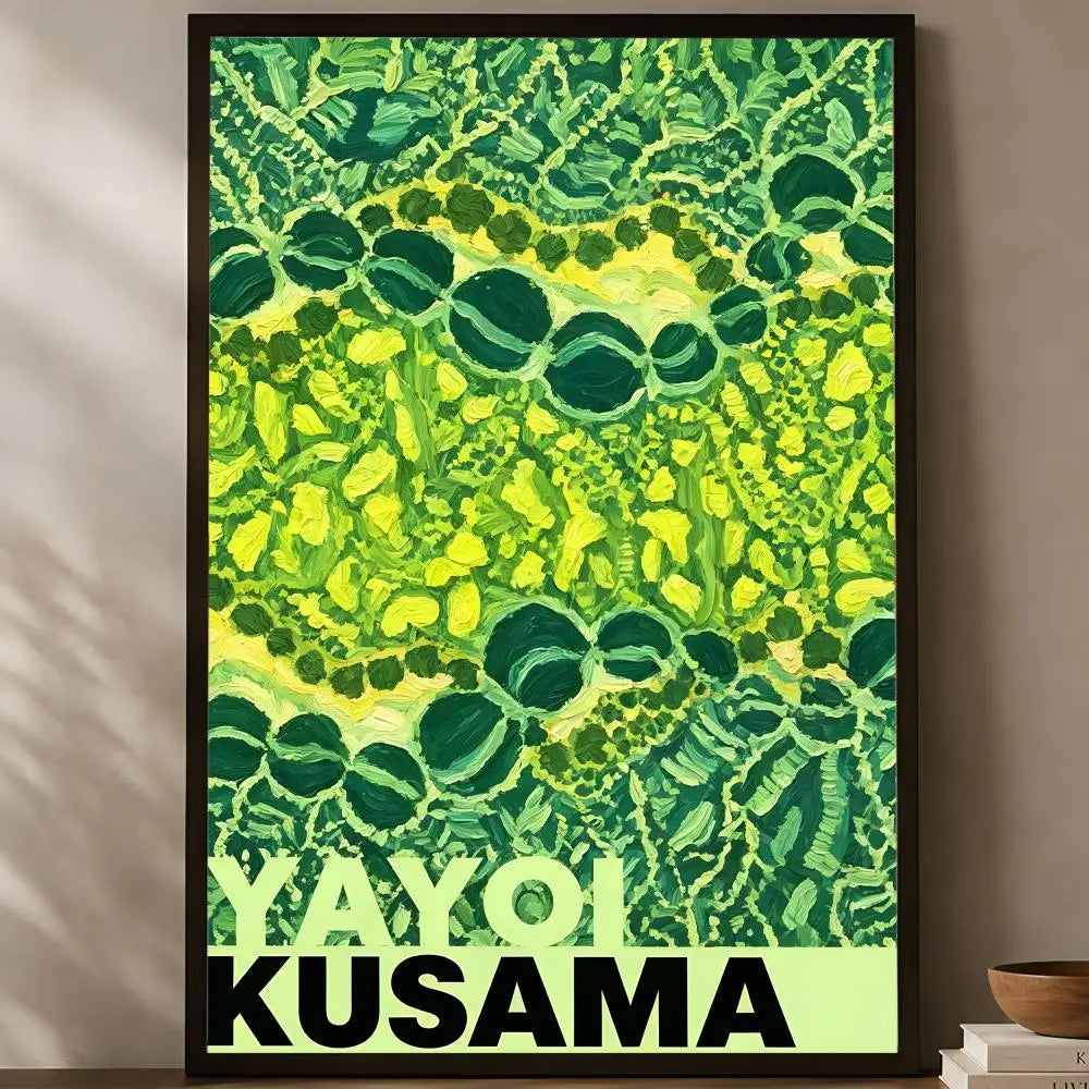 Yayoi Kusama Wall Art Poster – Self-Stick Waterproof HD Wall Art Poster Axl White17 15X20cmNoframe