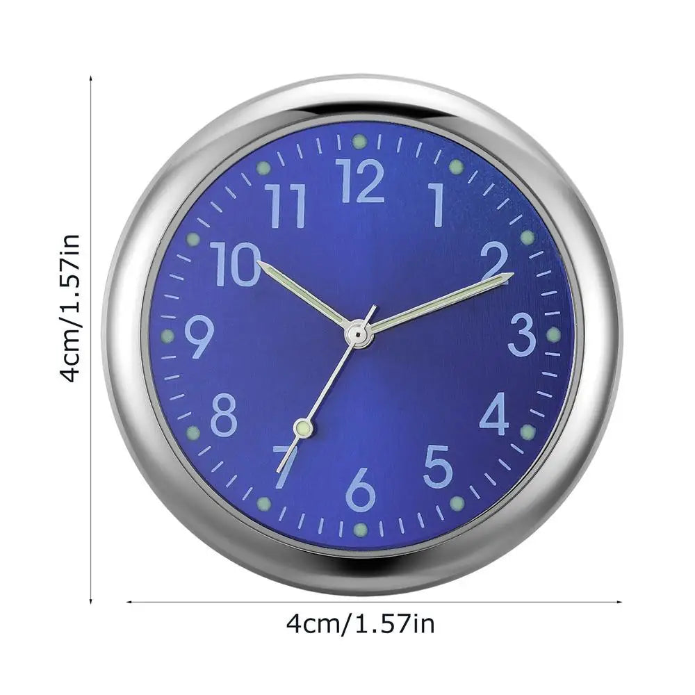 Luminous Analog Car Dashboard Clock – Zinc Alloy Quartz Car Dashboard Clock Axl Blue