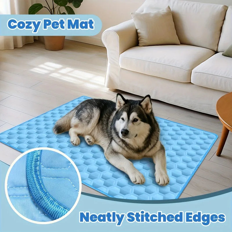 Pet Cooling Mat for Cats & Dogs – Breathable Lightweight Pad Pet Cooling Mat Axl