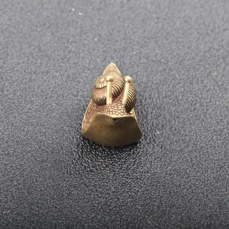Mini Pure Copper Snail Statue – Antique Brass Desk Ornament Brass Desk Ornament Axl