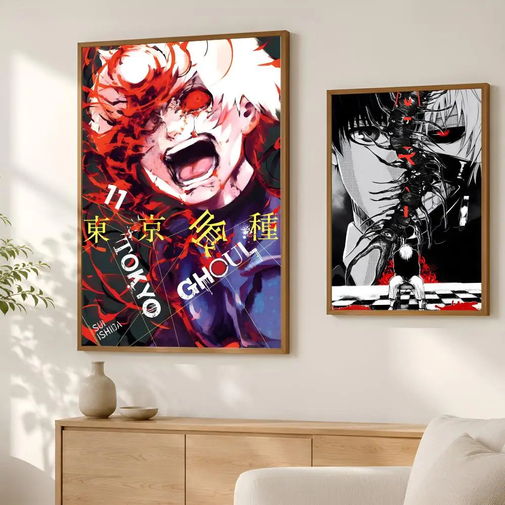 Tokyo Ghoul Anime Wall Poster – Self-Stick HD Waterproof Decor Anime Wall Poster Axl