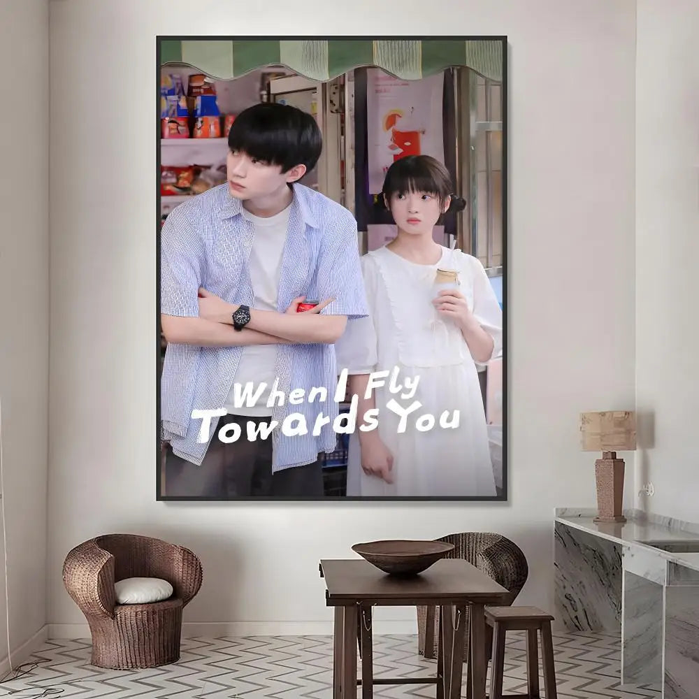 When I Fly Towards You HD Waterproof Wall Poster Sticker Wall Poster Sticker Axl White05 15X20cmNoframe
