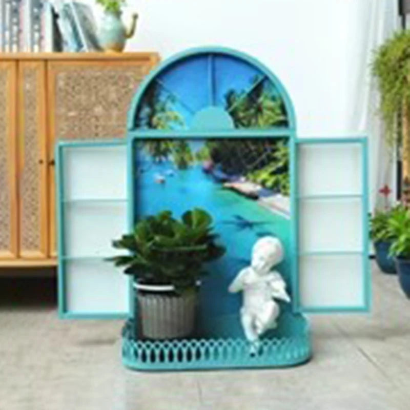 Nordic Iron Wall Shelf – Single-Tier Metal Storage Rack Wall Storage Shelf Axl